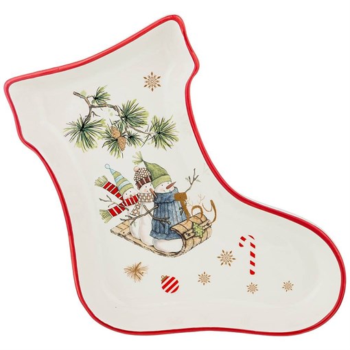 Блюдо "Зимняя забава" 25,5*19,5*3,5 см - фото 392304