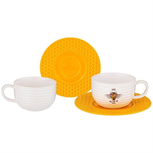 Чайный набор lefard "Honey bee" на 2 пер. 4 пр. 240 мл - фото 392385