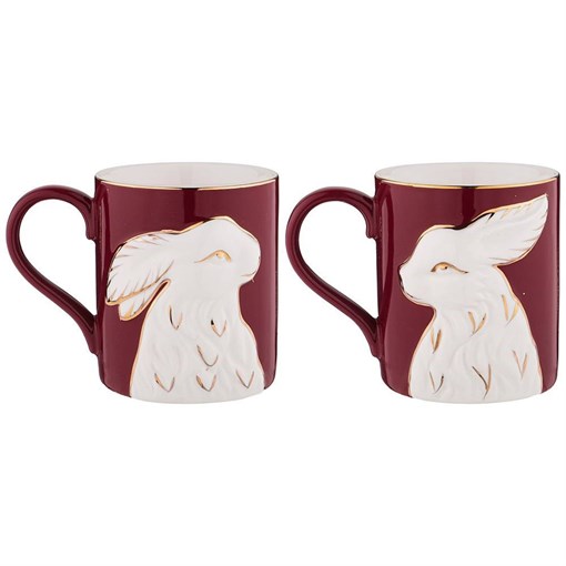 Набор кружек lefard "Animal world" заяц 2 шт 380 мл - фото 392435