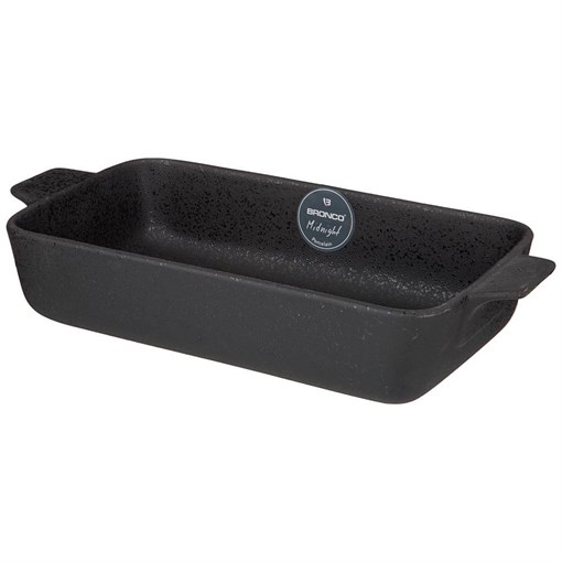 Блюдо прямоугольное с ручками bronco "Midnight" 33,5*16,5*7 см - фото 392593