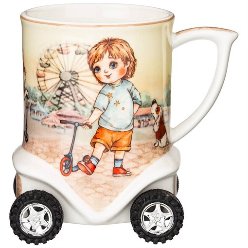 Кружка на колесиках lefard "Лучшие друзья" 350 мл - фото 392675