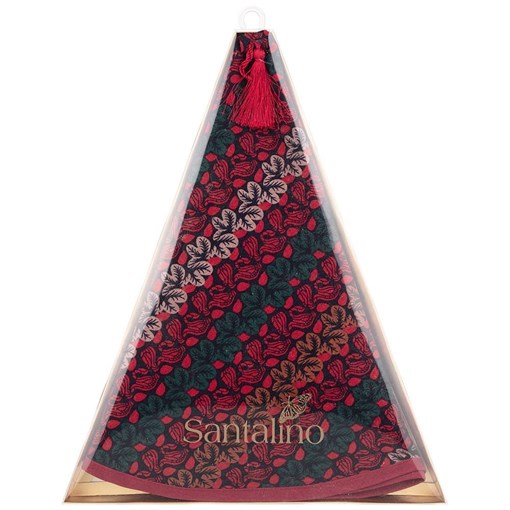 Полотенце круглое кухонное d75 см "Камила", 100% хлопок, бордовый - фото 392694