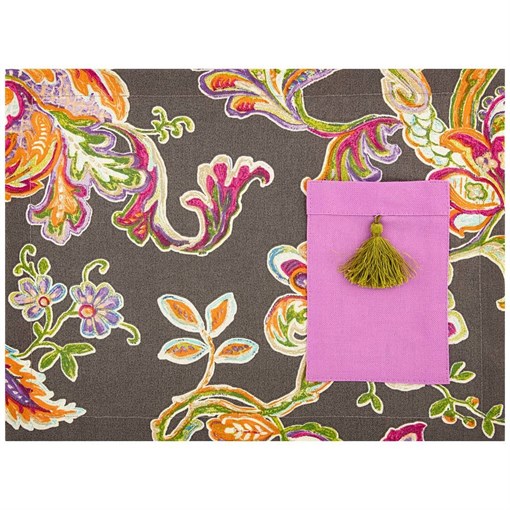 Плей см ет "Моринга",30х40 см , 100% хлопок,серый, - фото 392726