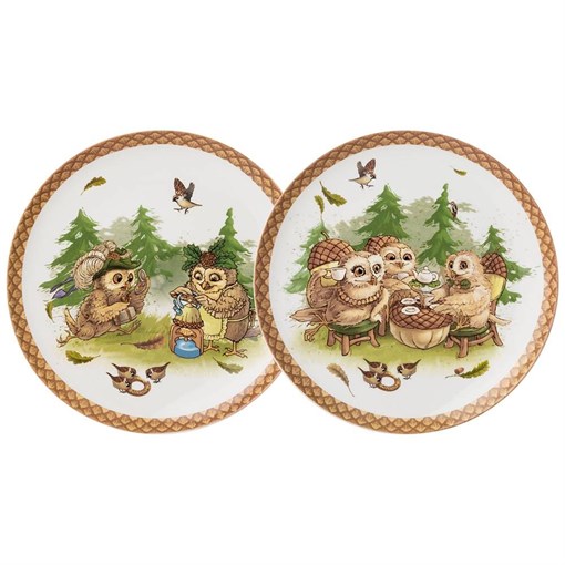 Набор тарелок закусочных lefard "Совы" 2 шт - фото 392740