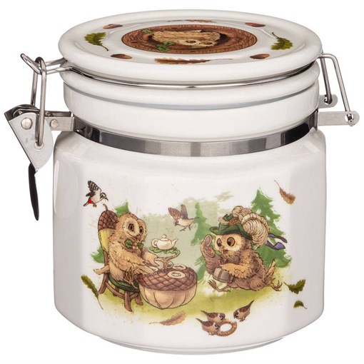 Банка с крышкой lefard "Совы" 11*10 см 500 мл - фото 392757