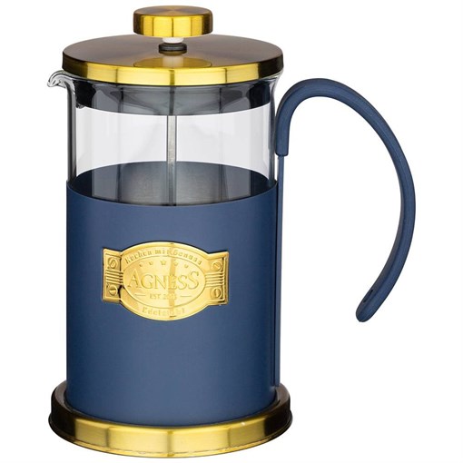 Френч-пресс agness "Navy style" 600 мл - фото 392772