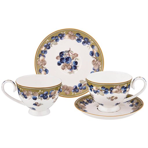 Чайный набор lefard "Фрукты" 4 пр. на 2 пер. 250 мл - фото 392854