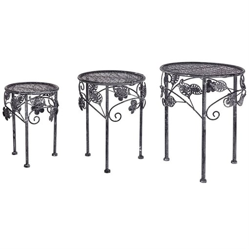 Набор подставок для цветов коллекция "Magnifico" из 3-х шт l:30*38, m:25*32, s:20*27 см - фото 392923