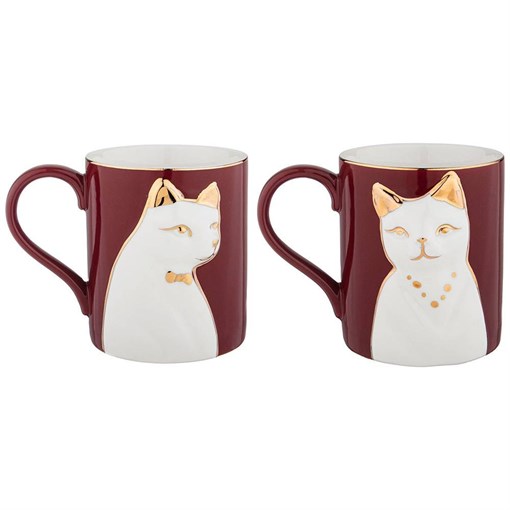 Набор кружек lefard "Animal world" кошка 2 шт 380 мл - фото 393115