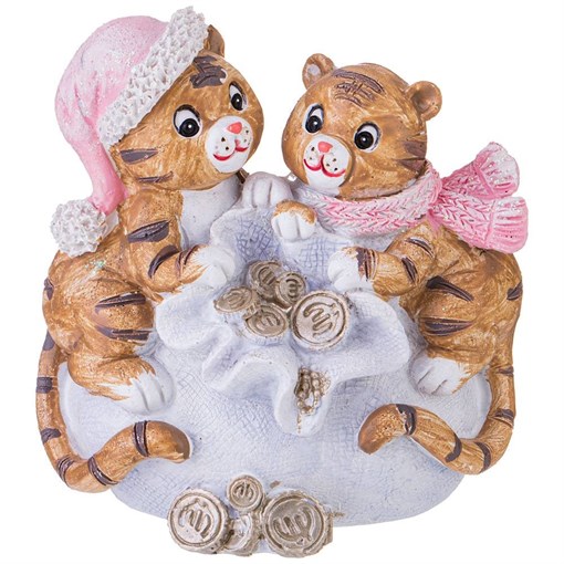 Фигурка "Тигрята" 9,5*6,5*9,5 см - фото 393201