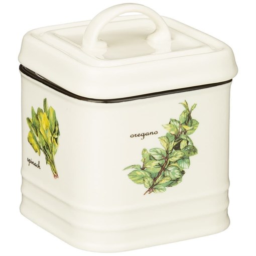 Баночка с крышкой lefard "Секретные ингредиенты" 11*8*8 см - фото 393393