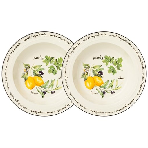 Набор тарелок суповых lefard "Секретные ингредиенты" 2 шт 22 см - фото 393397