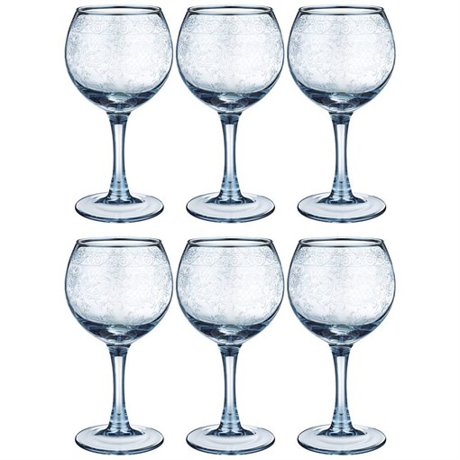 Набор бокалов из 6 шт "Light blue ренесанс" 280 мл - фото 393473