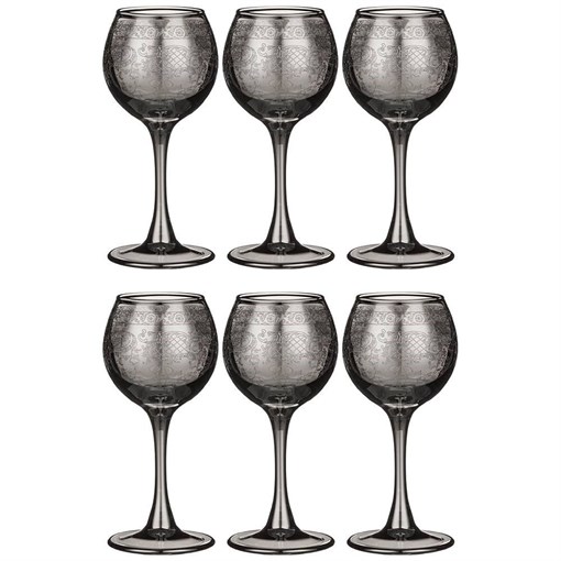 Набор рюмок из 6 шт "Графит ренесанс" 65 мл - фото 393479