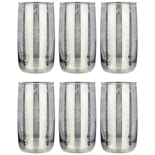 Набор стаканов из 6 шт "Графит ренесанс" 330 мл - фото 393482