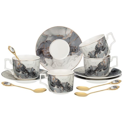 Чайный набор lefard "Moon art" на 4 пер. 12 пр. 250 мл - фото 393976