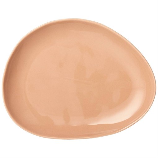 Тарелка закусочная bronco "Meadow" 25*19 см пудровая - фото 394012