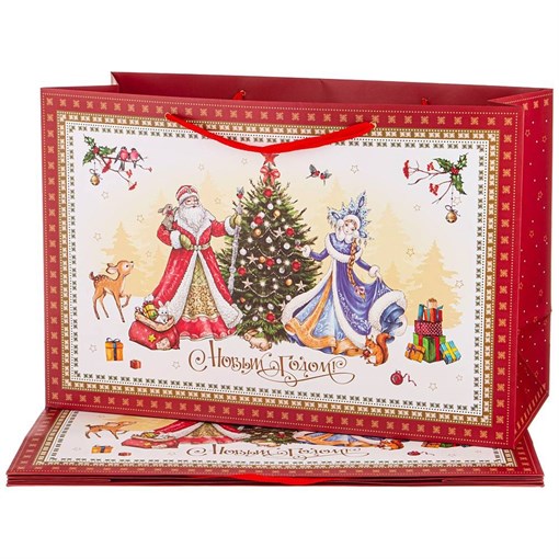 Комплект бумажных пакетов из 4 шт 60*40*23 см - фото 394100