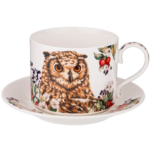 Чайная пара lefard "Лесная сказка" сова 300 мл - фото 394178