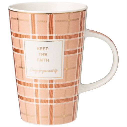 Кружка lefard "Break time" 450 мл клеточку - фото 394331