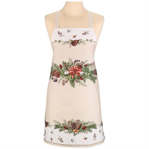 Фартук "Celebration", 100% хлопок,бежевый,твил, горох - фото 394519