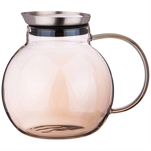 Кувшин agness "'экселент"1,5 л боросиликатное стекло, нжс крышка с фильтром - фото 394569