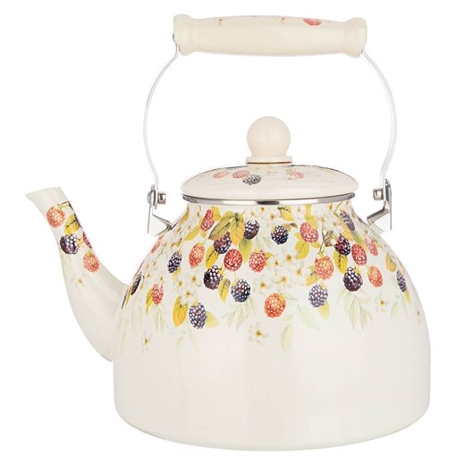 Чайник agness эмалированный, серия "Ежевика" 4 л - фото 394625
