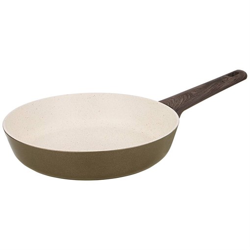Сковорода agness "Spicy" с "мраморным" антипригар.покрытием 28*5.8 см цвет: шампань - фото 394671
