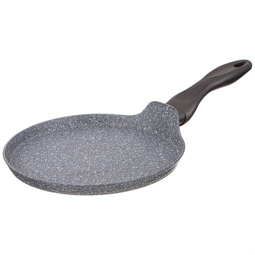 Сковорода блинная agness "Natural stone" с "гранитным антипригарным покрытием" 22 см - фото 394735