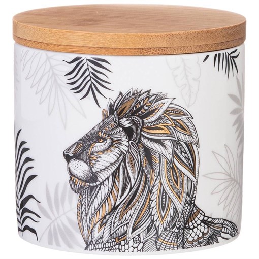 Банка с крышкой lefard лев 470 мл - фото 394821