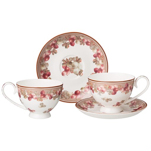 Чайный набор lefard "Фрукты" 4 пр. на 2 пер. 250 мл - фото 394841