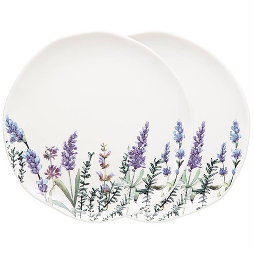 Набор тарелок десертных bronco "Лаванда" 2 шт - фото 395014