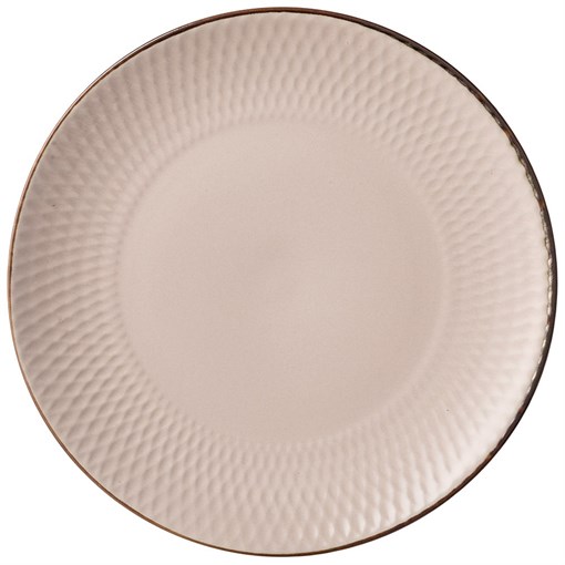 Тарелка десертная 19,5 см коллекция "Графика" цвет:бежевый песок - фото 395026
