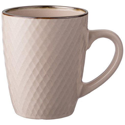 Кружка 320 мл коллекция "Графика" цвет:бежевый песок - фото 395032