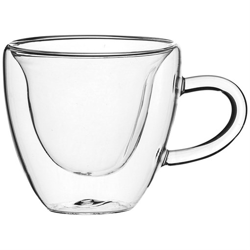 Кружка с двойными стенками "Double-wall" 160 мл D=8,5 см H=8 см - фото 395114