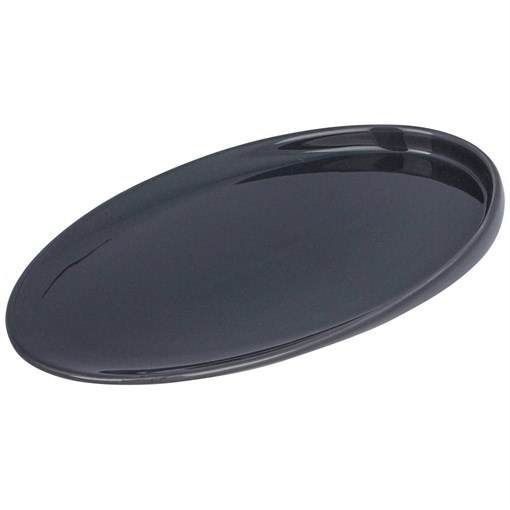 Тарелка закусочная bronco "Fusion" 23*13,5*2 см серая (мал.уп. = 2 шт) - фото 395320