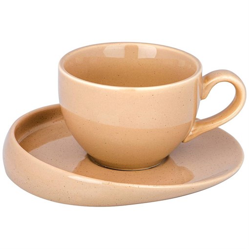 Чайная пара bronco "Fusion" 220 мл кремовая - фото 395332