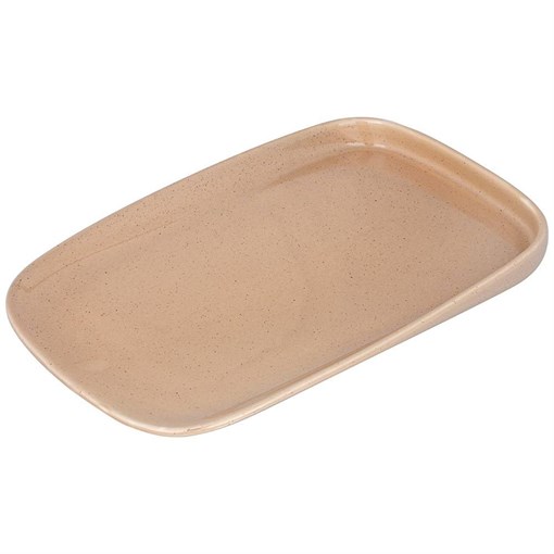 Тарелка обеденная bronco "Fusion" 25*17*2 см кремовая (мал.уп. = 2 шт) - фото 395361