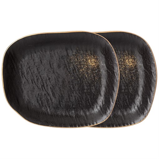 Набор тарелок обеденных bronco "Midnight gold" 2 шт - фото 395519