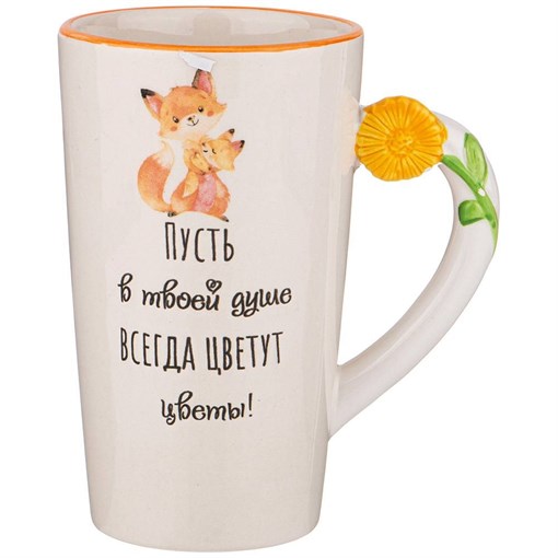Кружка lefard цветут цветы, 490 мл - фото 395576