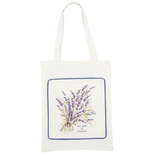 Сумка "Лаванда",30х40 см ,белый, 100% хлопок,твил - фото 395992