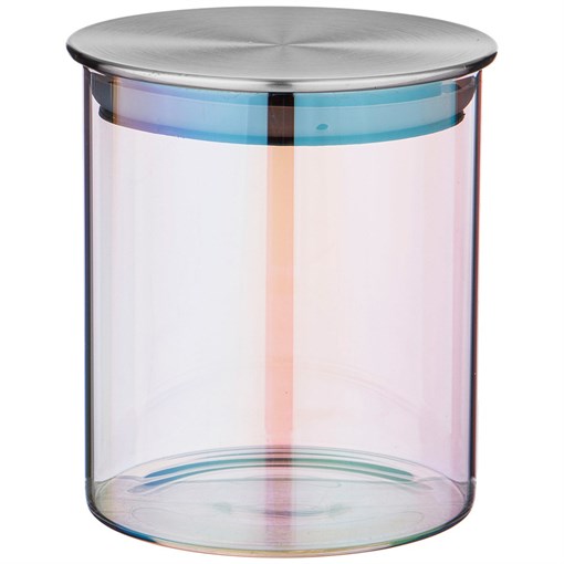 Емкость для сыпучих продуктов agness "Rainbow" 650 мл d=9.5 cm h=11 cm цвет:радужный - фото 396169