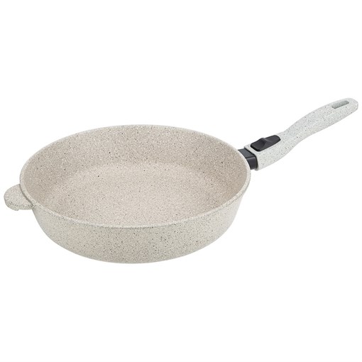 Сковорода agness "Арктик" съемная ручка, D=28 см - фото 396221