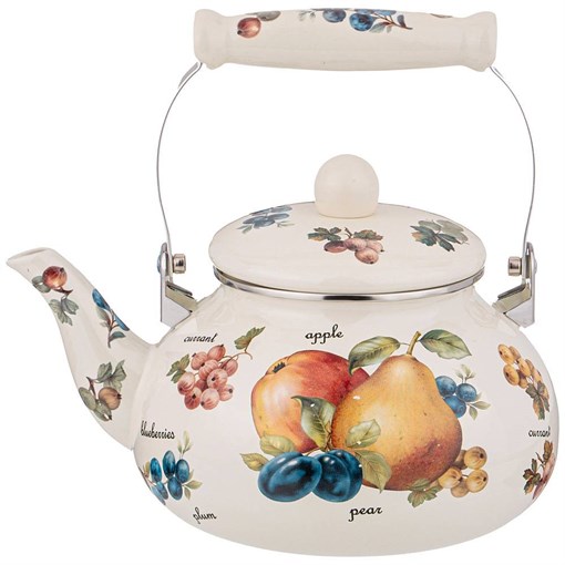 Чайник agness эмалированный серия "Фрукты" 2,5 л - фото 396579