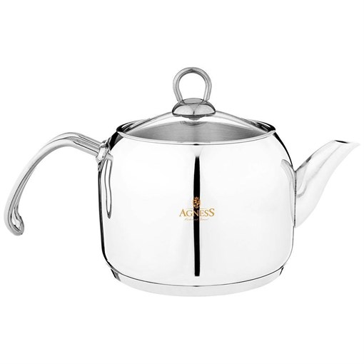Чайник agness professional 2 л. хромникелевая нержавеющая сталь 18/10, индукционное дно - фото 396609
