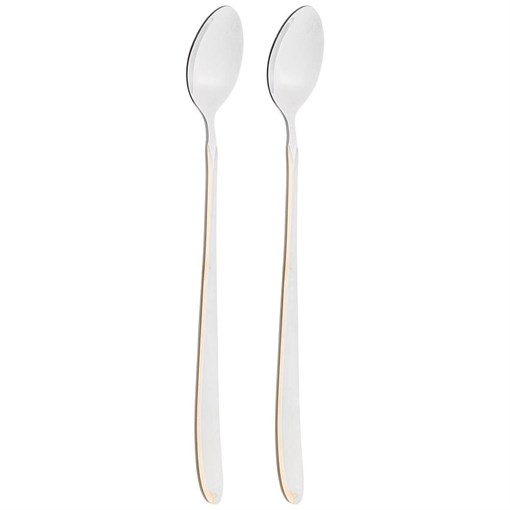 Набор ложек для коктелей agness, 2 шт, L=19.5 см мал. уп. = 40 шт - фото 396858