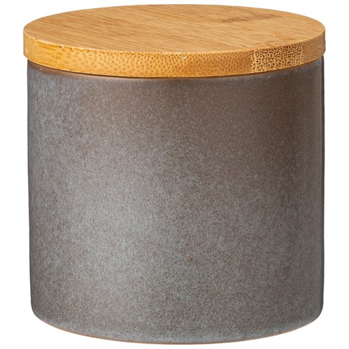 Банка для сыпучих продуктов 330 мл коллекция "Glaze collection" цвет:серый меланж мал=6 мин.партия - фото 397023