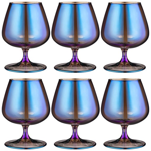 Набор бокалов для бренди из 6 шт "Лазурит" 410 мл - фото 397084