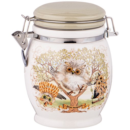 Емкость для сыпучих продуктов "Дерево мудрости" 11,5*11,5 см H=15 см / 750 мл - фото 397418