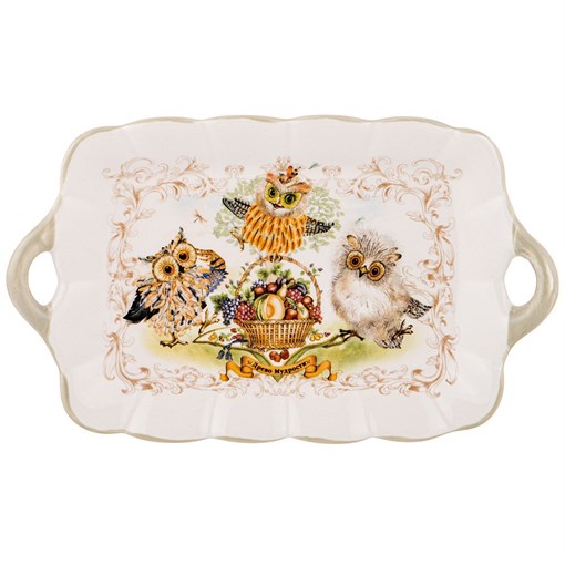 Блюдо "Дерево мудрости" 23,5*14 см H=2,5 см - фото 397442